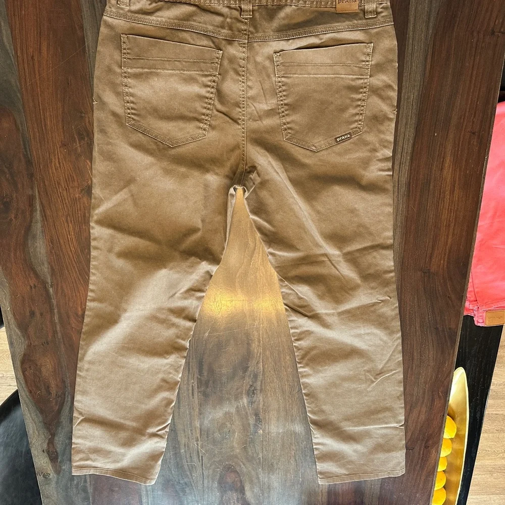 Prana Dark Brown Chinos with Straight Leg Cut